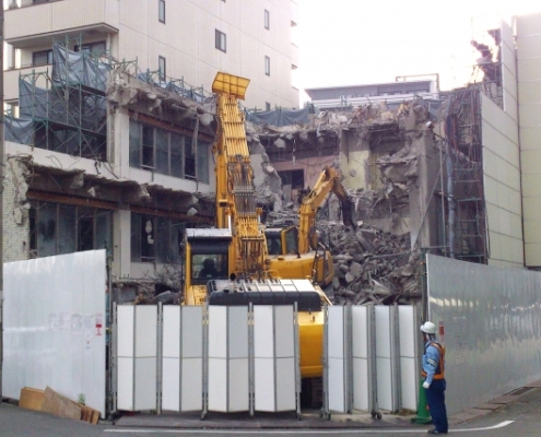 栃木県下野市にて解体工事