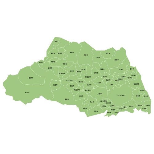 埼玉県の地図